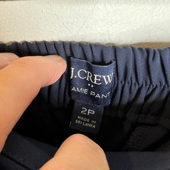 J.Crew $98 Petite Jamie Pant Navy Size 2P BT209 - Picture 3 of 5